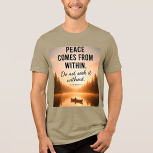 🕊️ Vrede Komt Van Binnenuit Dagelijkse Inspiratie Tri-Blend Shirt