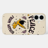 Vrede komt van binnenuit – minimalistische innerli Case-Mate iPhone case (Achterkant (horizontaal))