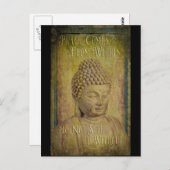 Vrede komt van het Boeddha-citaat Briefkaart (Voorkant / Achterkant)