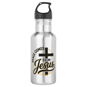 Vrede Komt Van Jezus Christelijk Kruis T-shirt Waterfles