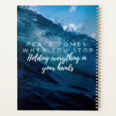 Vrede komt wanneer.... Christelijke typografie Planner (Achterkant)