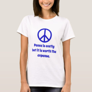 Vrede kost geld t-shirt