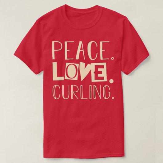 Vrede krullen 2 t-shirt (Design voorkant)