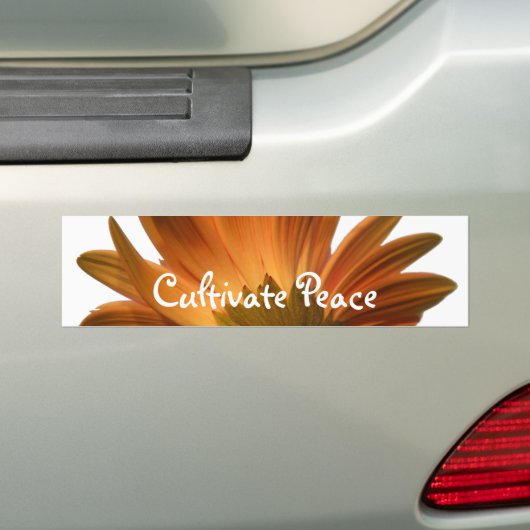 Vrede kweken bumpersticker (Op auto)