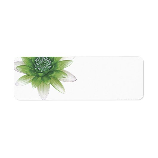 Vrede l Mooie Groene Lotus Blank Labels (Voorkant)