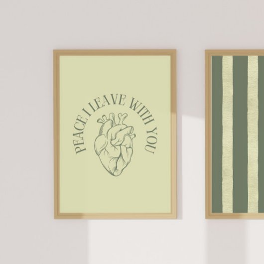 Vrede laat ik met u poster