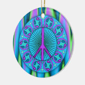 Vrede ~ Leaf Keramisch Ornament (Links)