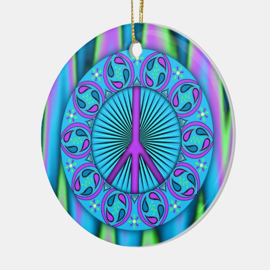 Vrede ~ Leaf Keramisch Ornament (Links)