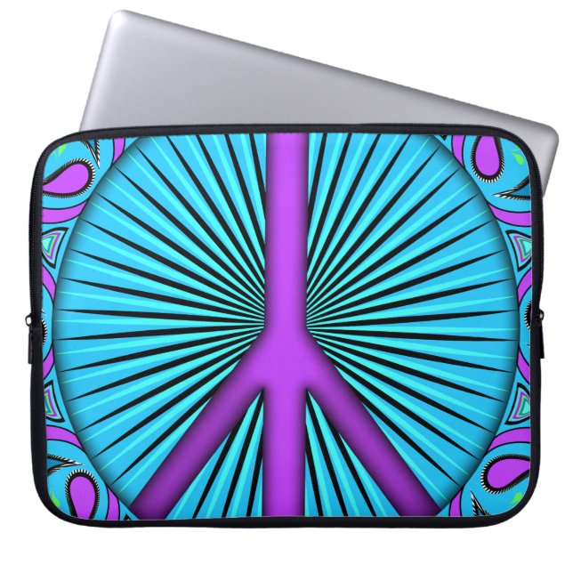 Vrede ~ Leaf Laptop Sleeve (Voorkant)