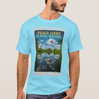 Vrede leeft in stille wateren - Natuur reflectie Q T-shirt