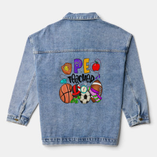 Vrede Leraar Leven Leren Inspireren Liefde Denim Jacket