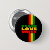 Vrede, Leve, Eenheid, Reggae Button (Voorkant /achterkant)