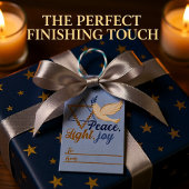 Vrede, Licht, Vreugde Chanoeka Cadeaulabel