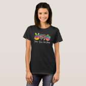 Vrede Liefde 3e Grade Hippie Tie Dye Potlood Apple T-shirt (Voorkant volledig)