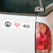 vrede , liefde , 401 bumpersticker (Op Truck)