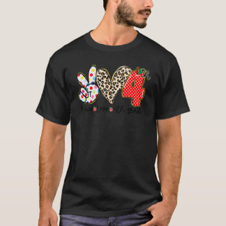 Vrede Liefde 4e klas kinderen leerling leraar teru T-shirt