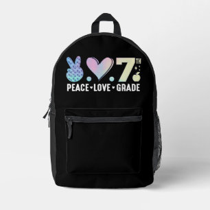 Vrede Liefde 7e klas Terug naar school Grappig Bedrukte Rugzak