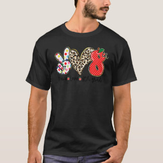 Vrede Liefde 8e Klas Kinderen Student Leraar Terug T-shirt