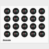 Vrede Liefde Aarde Dag Red onze planeet Milieu P Ronde Sticker (Vel)