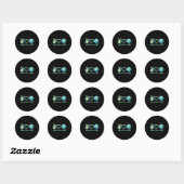 Vrede liefde aarde eco vriendelijk natuur aarde da ronde sticker (Vel)
