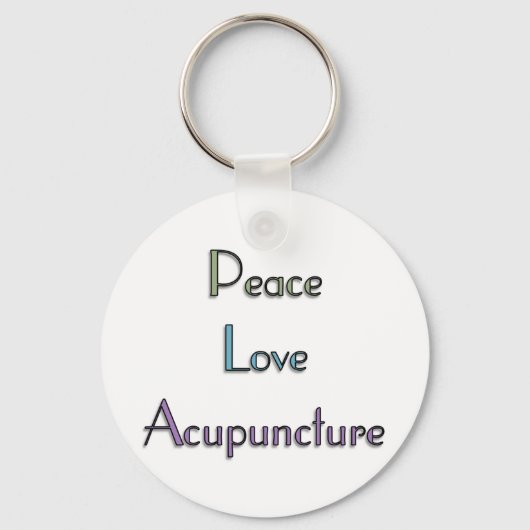 Vrede, liefde, Acupunctie Sleutelhanger (Voorkant)