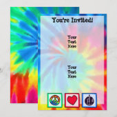 Vrede, liefde, akoestische gitaren kaart (Voorkant / Achterkant)