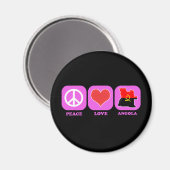 Vrede Liefde Angola Magneet (Voorkant / Achterkant)