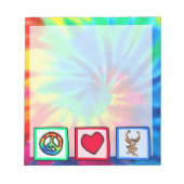 Vrede, liefde, apen notitieblok (Voorkant)