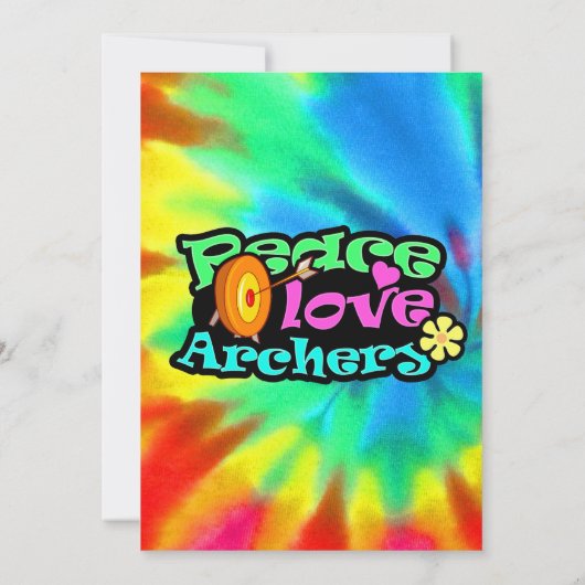Vrede, liefde, Archery Kaart (Achterkant)