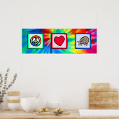 Vrede, liefde, Armadillos Poster (Keuken)