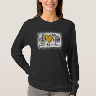 Vrede Liefde Aussie Gebleekte Australische Herder T-shirt