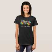 Vrede Liefde Autisme Bewustzijn Pop Het Fidget Spe T-shirt (Voorkant volledig)