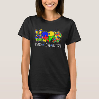 Vrede Liefde Autisme In April Dragen We Blauwe Kle T-shirt