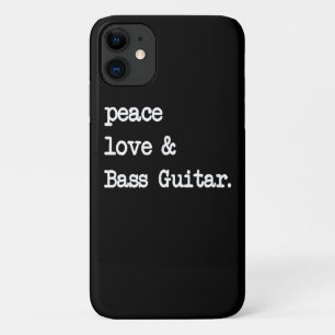 Vrede Liefde & Bas Gitaar Gitaar Gitaar Case-Mate iPhone Case