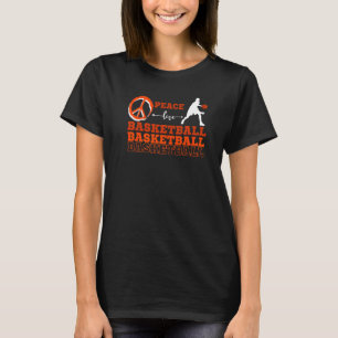 Vrede Liefde Basketbal Fans Kinder Jongens M T-shirt