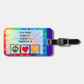 Vrede, liefde, Basketball Bagagelabel (Voorkant horizontaal)