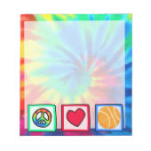 Vrede, liefde, Basketball Notitieblok (Voorkant)