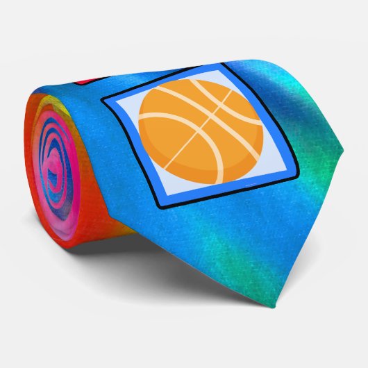 Vrede, liefde, Basketball Stropdas (Opgerold)