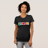 Vrede, liefde, Basketball T-shirt (Voorkant volledig)