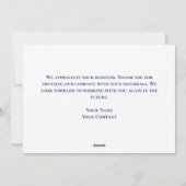 Vrede Liefde Bedrijf Logo Aangepaste Kerstmis Feestdagenkaart (Achterkant)