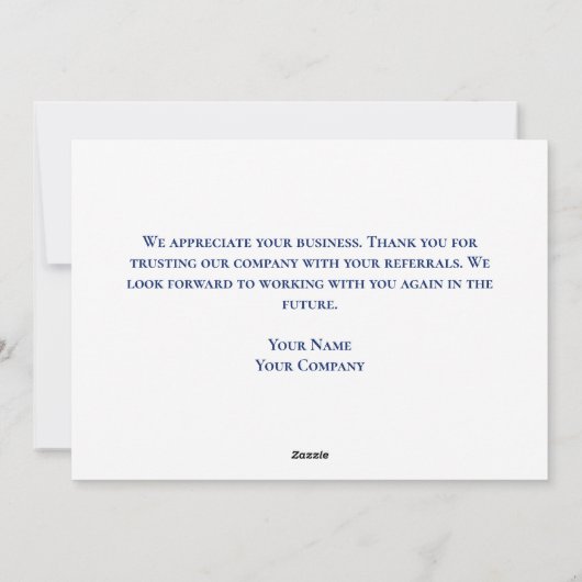 Vrede Liefde Bedrijf Logo Aangepaste Kerstmis Feestdagenkaart (Achterkant)