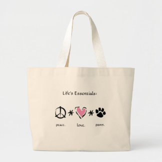 Vrede * Liefde * Betaaltas Grote Tote Bag