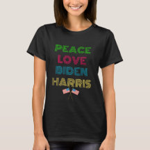 Vrede Liefde Biden Harris 2024 Verkiezing T-shirt
