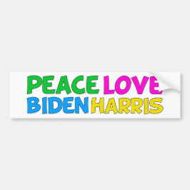 Vrede Liefde Biden Harris 2024 Verkiezingen Bumpersticker