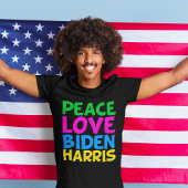 Vrede Liefde Biden Harris 2024 Verkiezingen T-shirt
