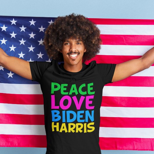 Vrede Liefde Biden Harris 2024 Verkiezingen T-shirt