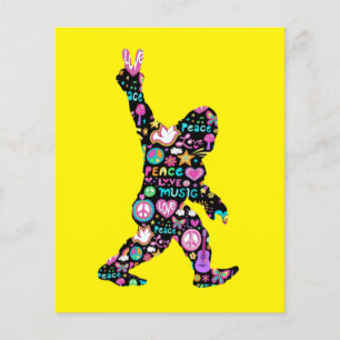 Vrede Liefde Bigfoot Hippie Grappige Bigfoot Liefh Flyer