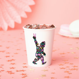 Vrede Liefde Bigfoot Hippie Grappige Bigfoot Liefh Papieren Bekers