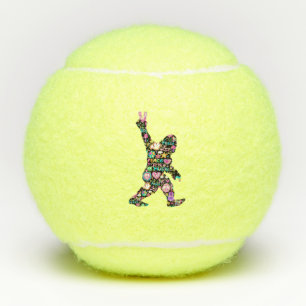Vrede Liefde Bigfoot Hippie Grappige Bigfoot Liefh Tennisballen