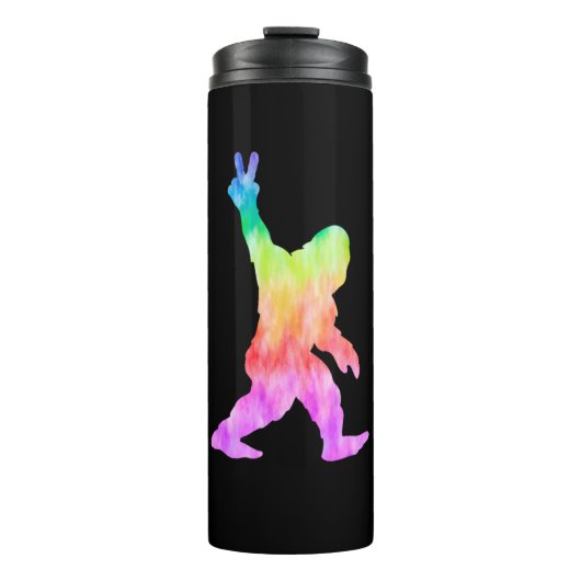 Vrede Liefde Bigfoot Thermosbeker (Voorkant)